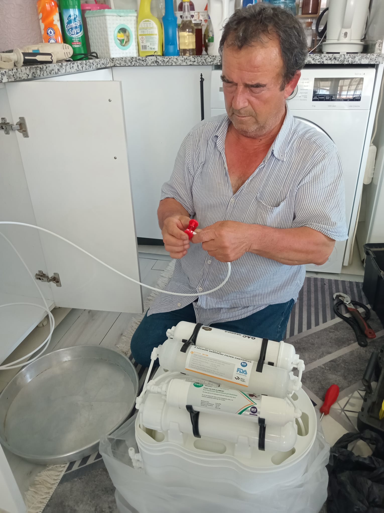 Su Arıtıcı Sistemimizi Montajı